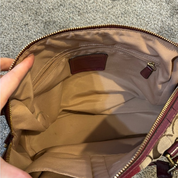 Coach Signature Stripe Purse - Picture 7 of 9